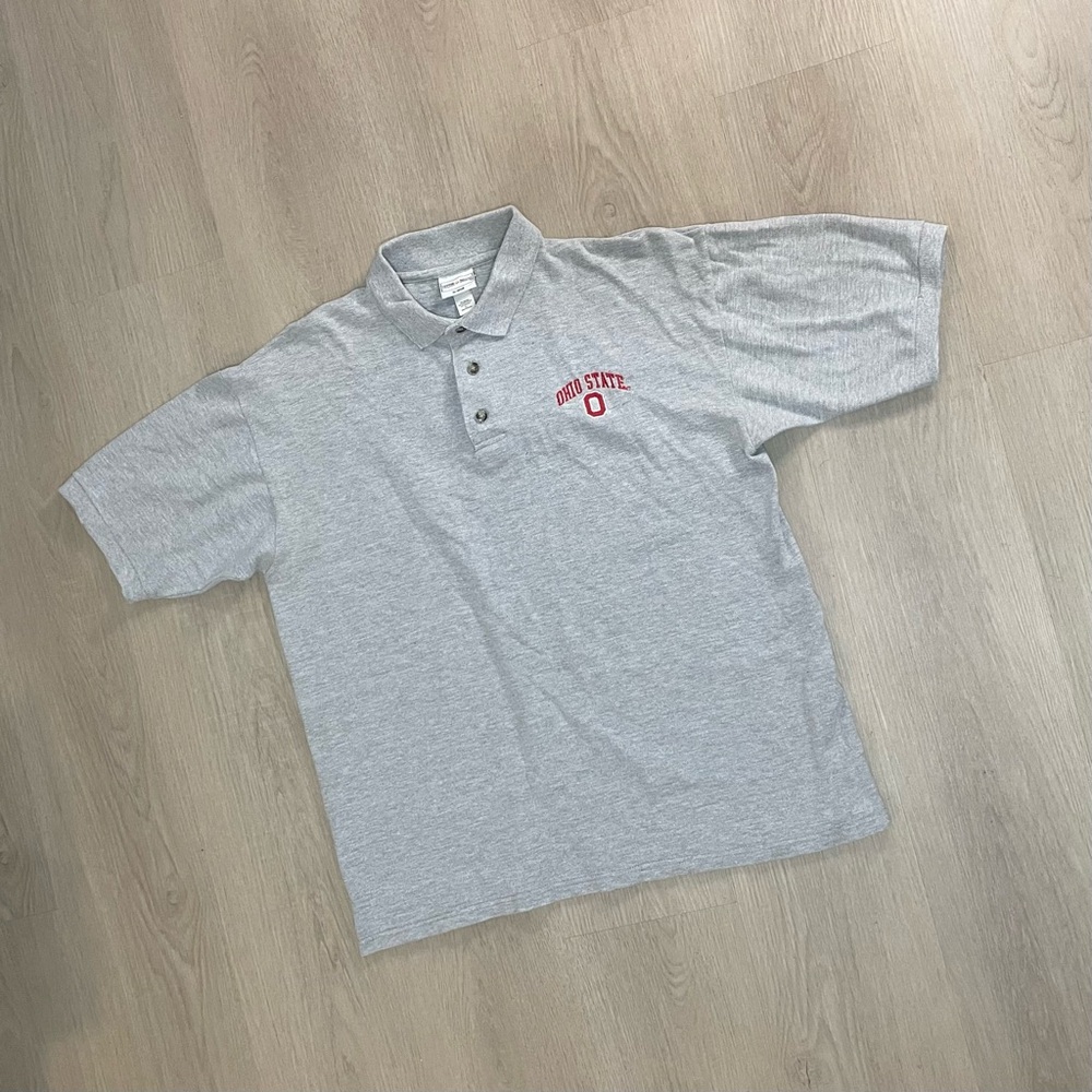 WORN Anvil Ohio State University Buckeyes Polo “Grey”